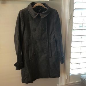 H&M Grey Peacoat